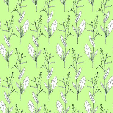 Bitki ve çiçeklerle kusursuz desen