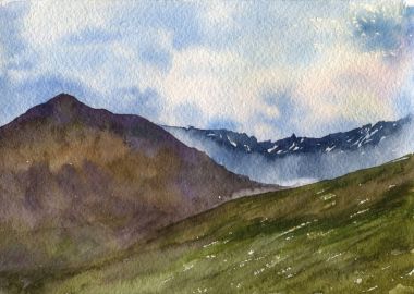 suluboya dağ manzarası