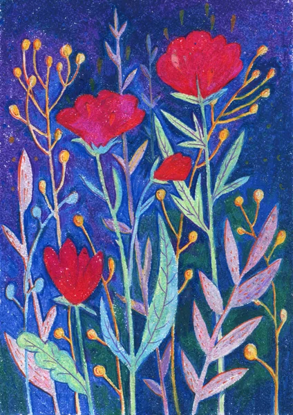 Renkli çiçek arka planı — Stok fotoğraf