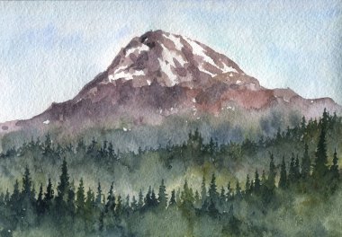 suluboya dağ manzarası