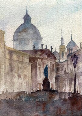 suluboya Prag manzara