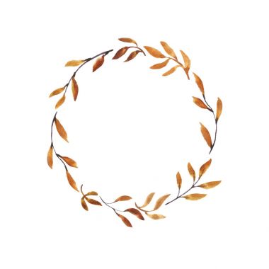 suluboya doodle ile yuvarlak çerçeve bırakır