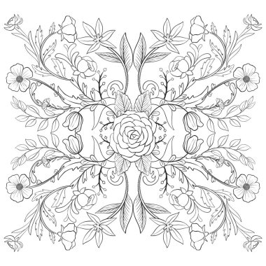 Vector floral kompozisyon