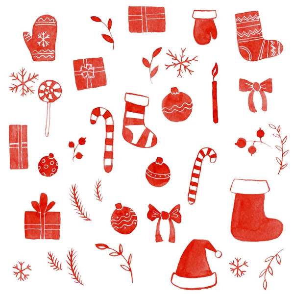 Set de Doodle de Navidad —  Fotos de Stock