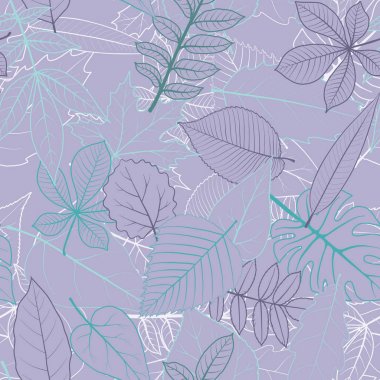 Yapraklı vektörsüz desen