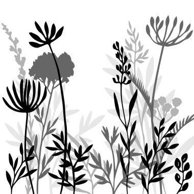 elle çizilmiş çiçek arka plan