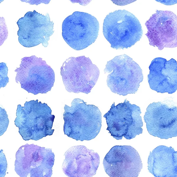 Seamless pattern with watercolor spots — Stock Photo, Image