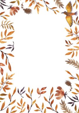 suluboya doodle bitki ve çiçekler