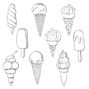 vektör dondurmalar