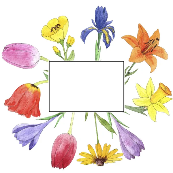 Acuarelă desen flori — Fotografie, imagine de stoc