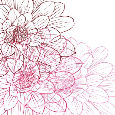 Vector floral kompozisyon