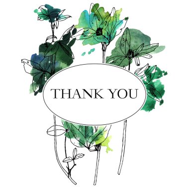 Arka plan bitki ve çiçek çizim ile