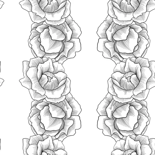 Vintage Vector Floral nahtloses Muster — Stockvektor