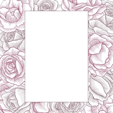 Vintage vektör çiçek bileşimi