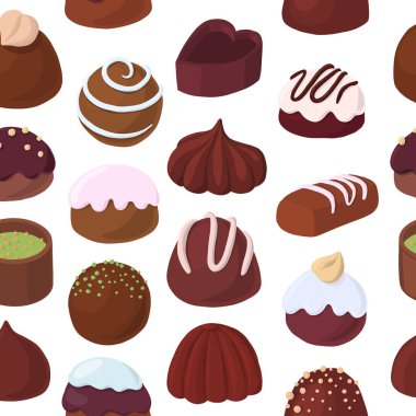 Çikolata şekerli, pürüzsüz desen