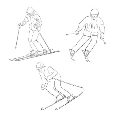 vektör Kayak erkekler