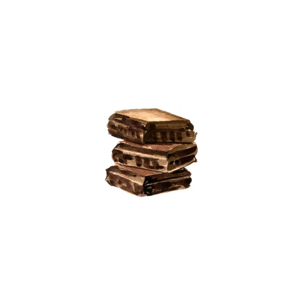 Акварельный шоколад — стоковое фото