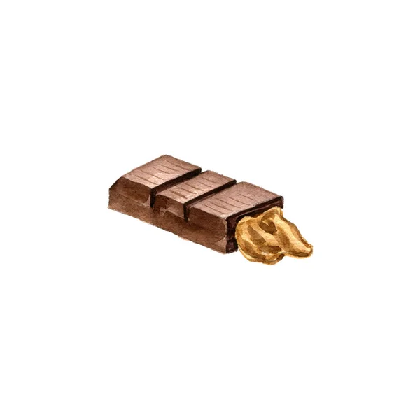 Aquarela desenho chocolate — Fotografia de Stock