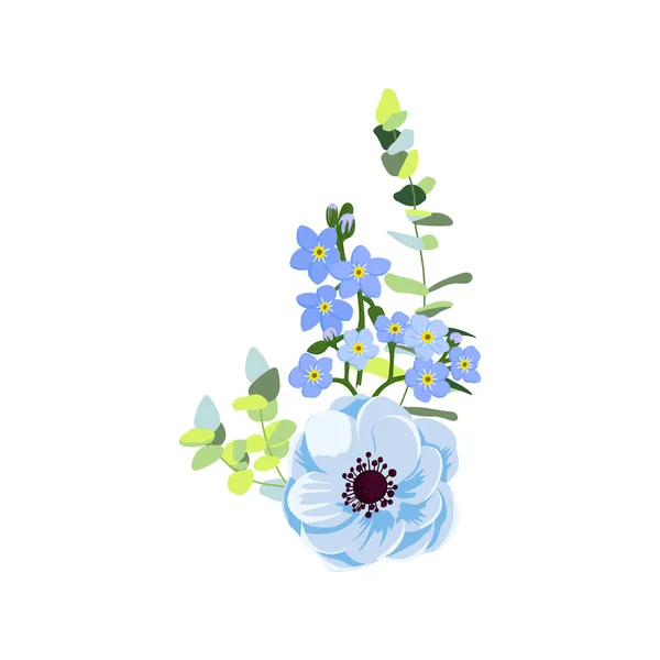 Vector dibujo flores — Archivo Imágenes Vectoriales