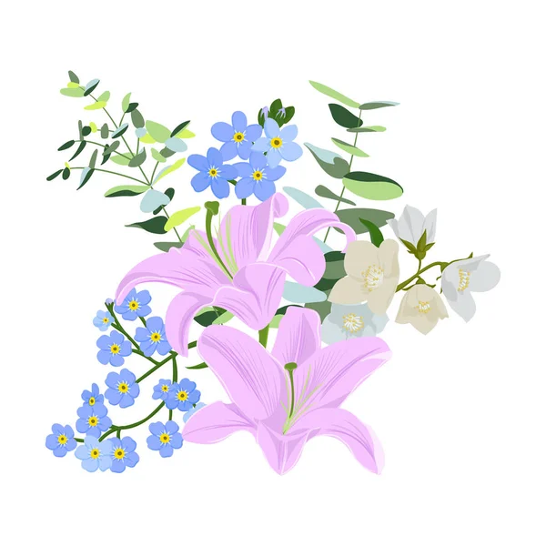 Dessin vectoriel fleurs — Image vectorielle