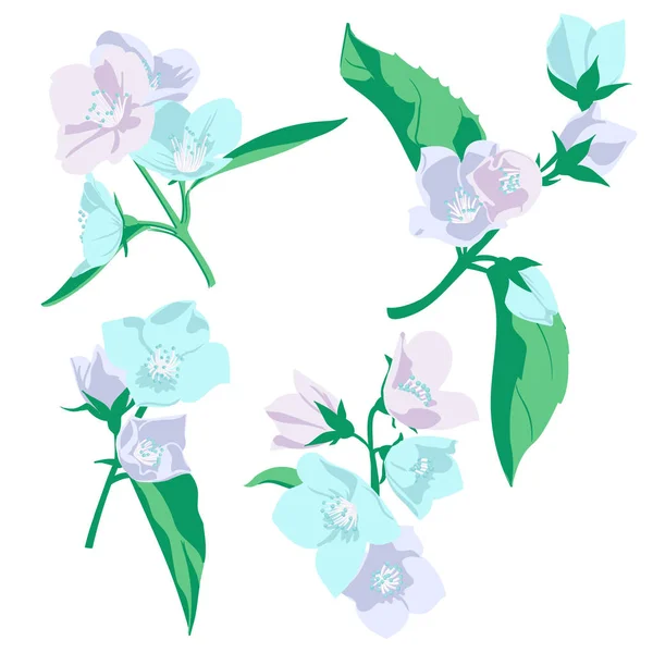 Vector dibujo flores — Vector de stock