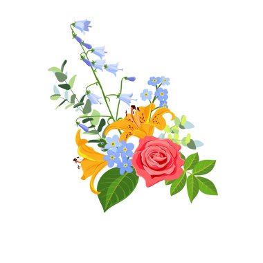 vektör çizimi çiçekleri