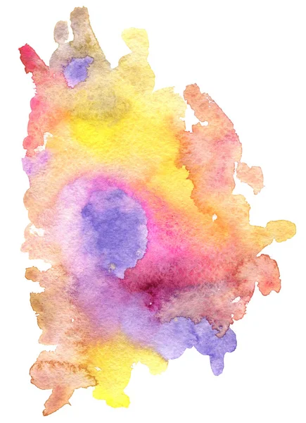 Multicolor acuarela fondo, pintura mancha —  Fotos de Stock
