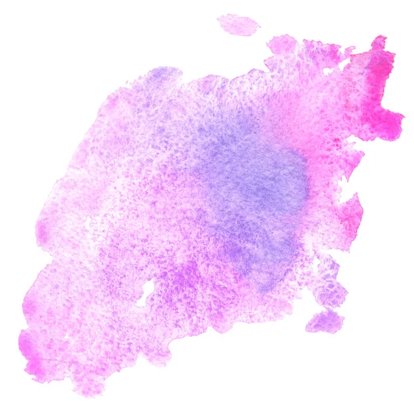 Watercolor pink background, paint stain — Stock Photo, Image