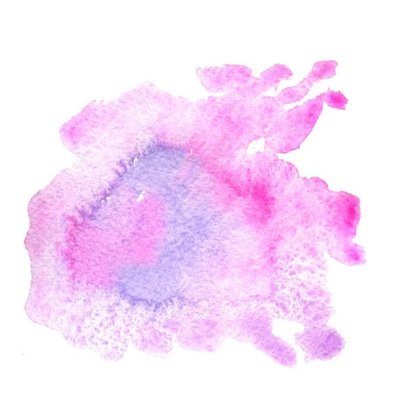 Aquarela fundo rosa, mancha de tinta — Fotografia de Stock