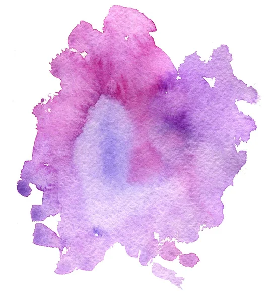 Watercolor pink background, paint stain — Stock Photo, Image