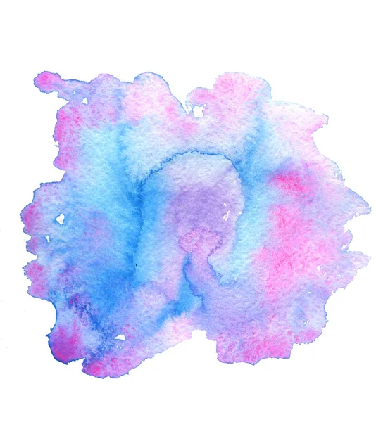 Aquarela fundo rosa, mancha de tinta — Fotografia de Stock