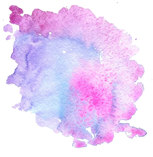Akvarell rosa bakgrund, färg fläck — Stockfoto