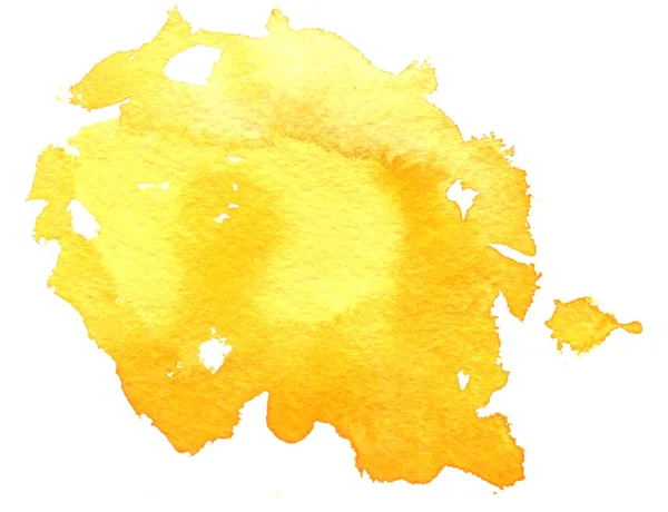 Suluboya sarı arkaplan, boya lekesi — Stok fotoğraf