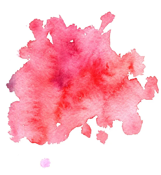 Acuarela fondo rosa, mancha de pintura —  Fotos de Stock