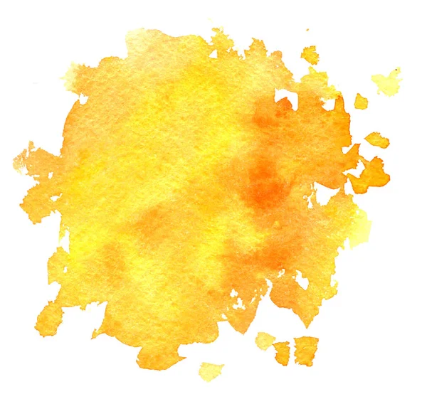Suluboya sarı arkaplan, boya lekesi — Stok fotoğraf