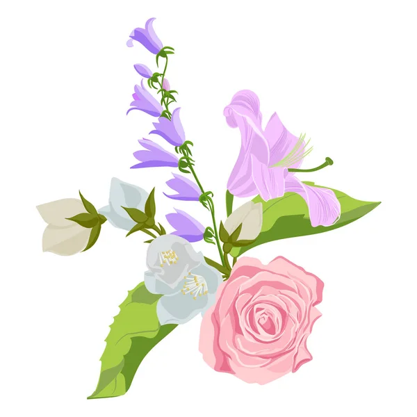Vector dibujo flores — Vector de stock