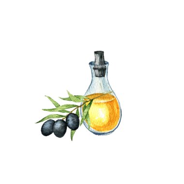 suluboya zeytin yağı çiziyor