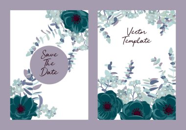 Vintage vektör çiçek bileşimi