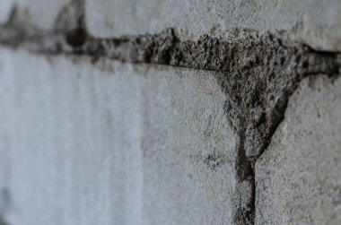 Beyaz tuğla bir duvarın dokusu.