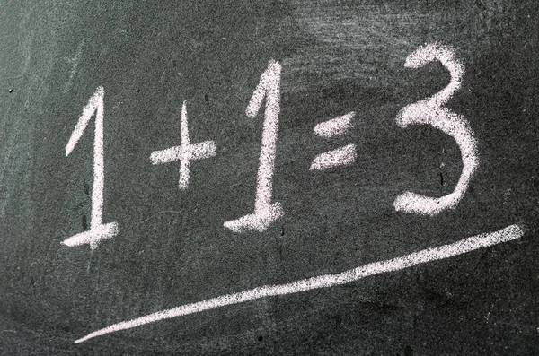 1 + 1 = 3 El Yazısıyla Tahtadaki Tebeşir