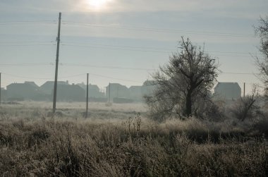 Banliyöde açık bir hafta sonu sabahı.