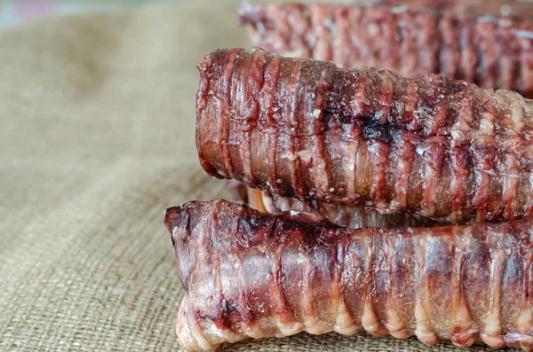 Dehydrated beef trachea. — 스톡 사진