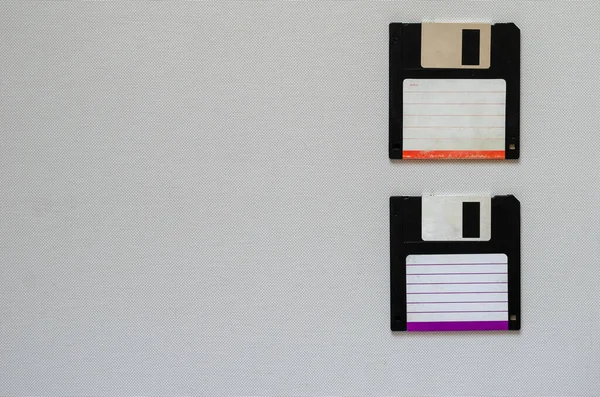 Inch Magnetische Diskettes Twee Magnetische Diskettes Met Een Capaciteit Van — Stockfoto