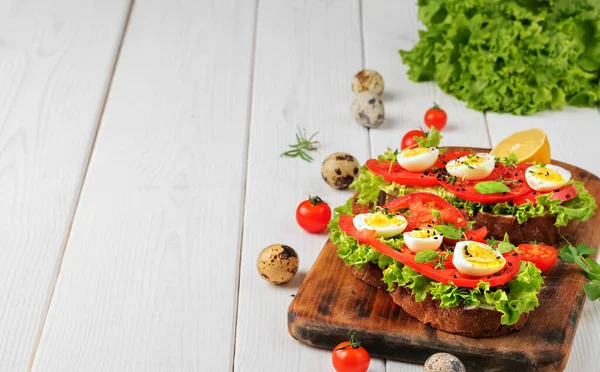 Dos Bocadillos Aguacate Pan Ciabatta Hechos Con Aguacates Frescos Rodajas — Foto de Stock