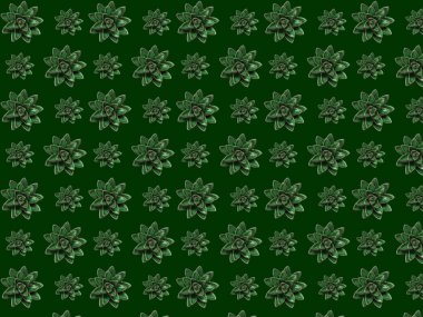 Yeşil arkaplandaki seramik sulu fotoğrafların kusursuz arkaplanı.