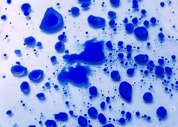 Абстрактний Фон Краплі Синьої Фарби Склі — стокове фото