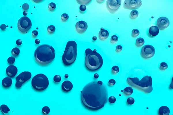 Абстрактний Фон Краплі Синьої Фарби Синьому Фоні — стокове фото