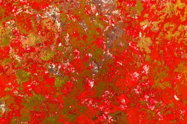  Tuval üzerinde parlak kırmızı soyut boya dokusu. Soyut arkaplan. Taklit pas..