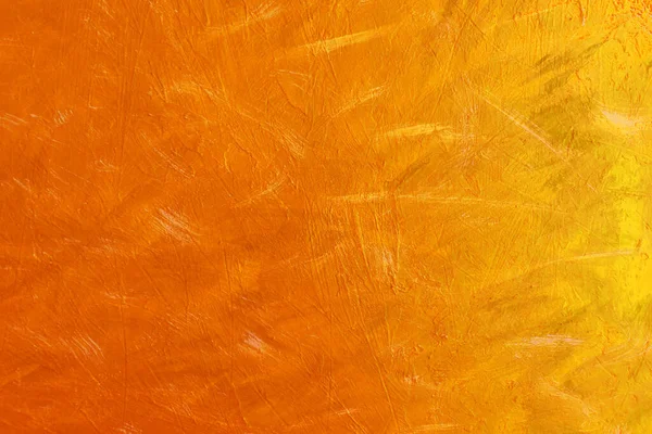 Abstracte Achtergrond Van Oranje Verf Een Doek Chaotische Verfstreken Van — Stockfoto