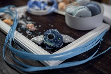 Deniz detayları deniz tarzı ile dekorasyon gıda